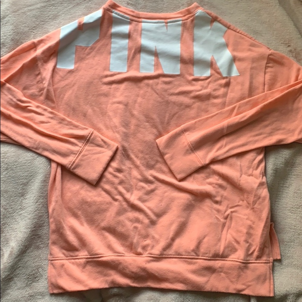 PINK coral crew neck